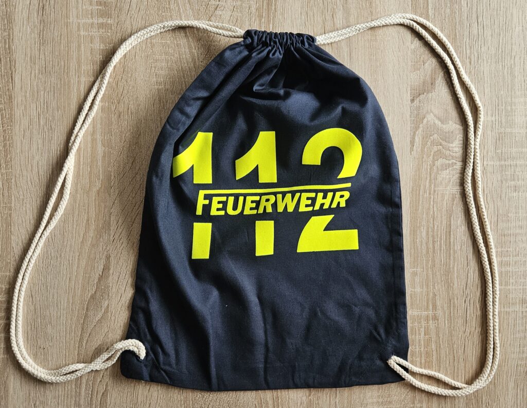 Turnbeutel Feuerwehr Baumwolle