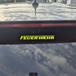 Feuerwehr Aufkleber für Auto 30 cm Lang