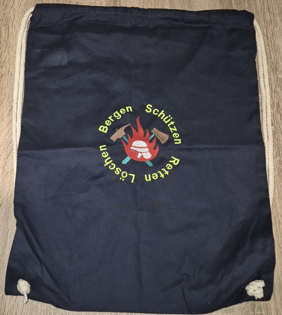 Turnbeutel Feuerwehr Helm Retten Löschen Bergen Schützen
