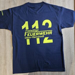 Feuerwehr 112 T Shirt (mit Ortsnamen und Namen)
